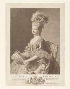 Portræt af Maria Christina af Østrig af Francesco Bartolozzi