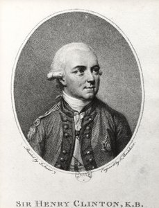 Sir Henry Clinton (1730-95) (gravering) (s/h foto)