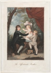 De kærlige brødre Lammebørnene, 1791. af Francesco Bartolozzi