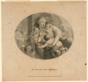 Den nødstedte Moder af Francesco Bartolozzi