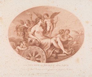 Der Triumph von Schönheit und Liebe af Francesco Bartolozzi