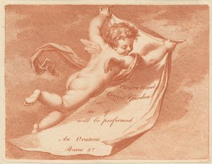 Eintrittskarte für das Theatre Royal, Covent Garden af Francesco Bartolozzi