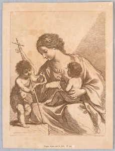 Jomfru, spædbarn og Sankt Johannes af Francesco Bartolozzi