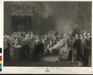 William Pitt Jarl af Chathams død af Francesco Bartolozzi