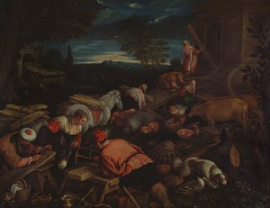 At bygge arken af Francesco Bassano