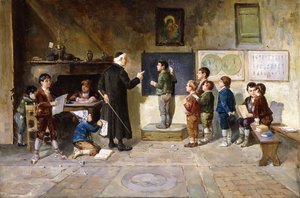 Skolestuen, af Francesco Bergamini