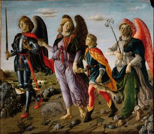 De tre ærkeengle og Tobit (maleri