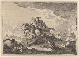 Kavaleri kamp af Francesco Casanova
