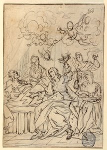 St. Josephs død af Francesco Coghetti