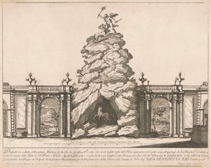 Prima Macchina for Kina fra 1726: Hercules and the Hydra af Francesco Faraone Aquila, after Alessandro Specchi