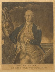 Hans Excellence, George Washington Esqr., ca. 1776 (mezzotint) af Francesco Fergola