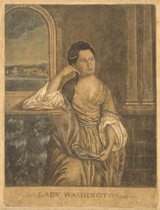 Lady Washington, ca. 1776 (mezzotint) af Francesco Fergola