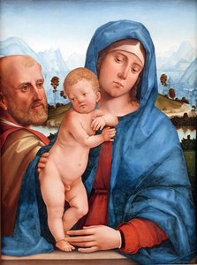 Tysk: Die heilige Familie Den hellige familie af Francesco Francia