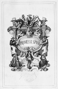 The Troloved, titelblad af Francesco Gonin (1808-1889) for 1840-1842 udgaven af roman af Alessandro Manzoni (1785-1873), Italien