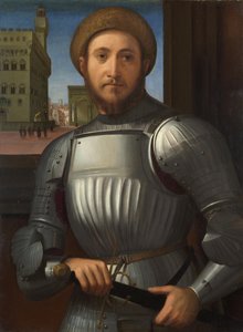 Portræt af en mand i rustning, ca. 1510