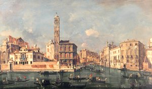 Grand Canal: San Geremia og indgangen til Cannaregio af Francesco Guardi