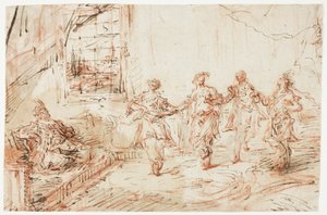 Harem-scene af Francesco Guardi