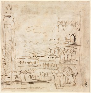 Piazza San Marco med Doges palads af Francesco Guardi
