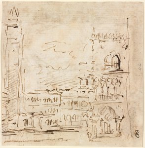 Piazza San Marco med Doges Palace, 1773-1778. af Francesco Guardi