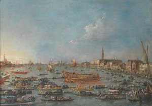 Bucintoro-festivalen i Venedig af Francesco Guardi