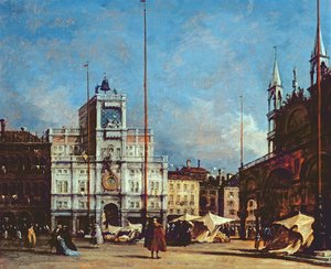 Klokketårnet, Venedig, ca. 1760 af Francesco Guardi