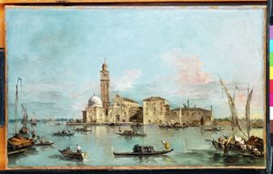 Øen San Michele, Venedig af Francesco Guardi