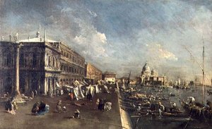 Molo, Venedig af Francesco Guardi