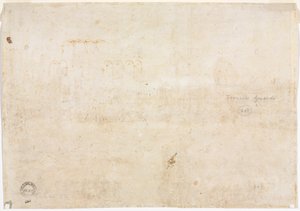Tre skitser af buer, 1782. af Francesco Guardi