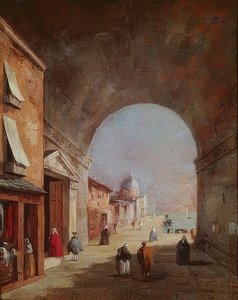 Venetiansk natur af Francesco Guardi