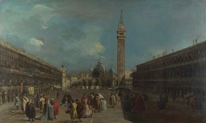 Venedig, Piazza San Marco, ca 1760 af Francesco Guardi