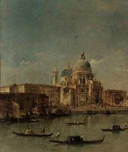 Venedig, Santa Maria della Salute af Francesco Guardi