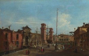 Venedig. Arsenalet, 1755-1760 af Francesco Guardi