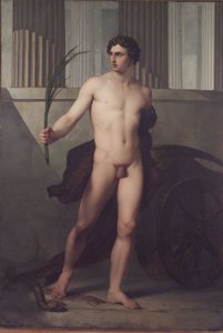 Italiensk:  Atleta trionfante Den sejrende atlet af Francesco Hayez