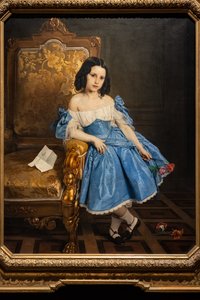 Portræt af grevinde Luigia Negroni Prati Morosini af Francesco Hayez
