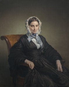 Portræt af Teresa Manzoni Borri Print af Francesco Hayez