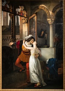 Romeos sidste kys til Julie af Francesco Hayez