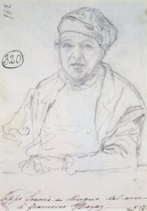Studie til Portræt af sin svoger Pippo Scaccia af Francesco Hayez