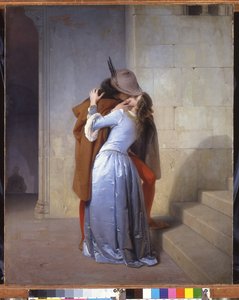 Kysset, 1859 af Francesco Hayez