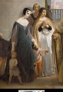 Det sidste møde mellem Jacopo Foscari og hans familie før de blev forvist, 1838-40
