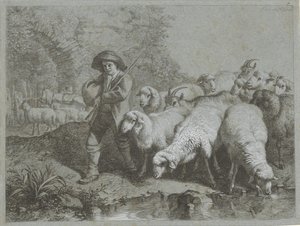 Hyrde med flok får og geder Hyrdescener (serietitel)