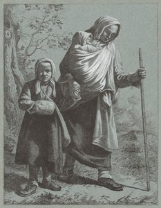 Bondekvinde med to børn, 1764. af Francesco Londonio