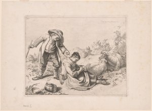 Planche 10, fra sættet med 12 pastoralscener af Francesco Londonio