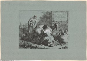 Planche 1, fra sættet med 12 pastoralscener af Francesco Londonio