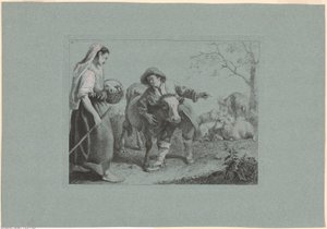 Planche 2, fra sættet med 12 pastoralscener af Francesco Londonio