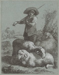 Hyrdedreng med får, 1764. af Francesco Londonio