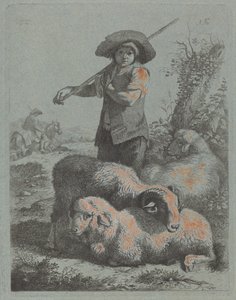 Stående hyrde af Francesco Londonio