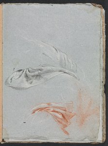 Verona Skitsebog: Draperistudier side 17, 1760. af Francesco Lorenzi