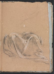 Verona Skitsebog: Draperistudie side 35, 1760. af Francesco Lorenzi