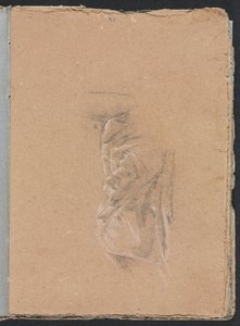 Verona Skitsebog: Draperistudie side 41, 1760. af Francesco Lorenzi