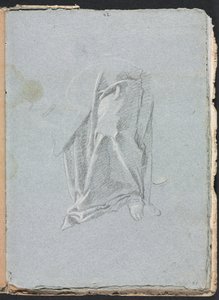 Verona Skitsebog: Draperi med fod side 83, 1760. af Francesco Lorenzi